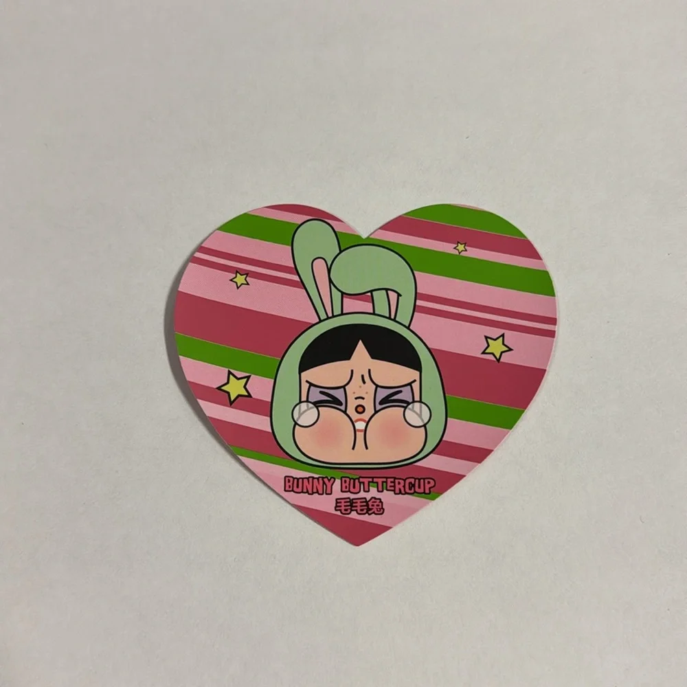 NWOT CRYBABY × Powerpuff Girls Series-Vinyl Face Plush - Bunny Buttercup - Picture 9 of 12
